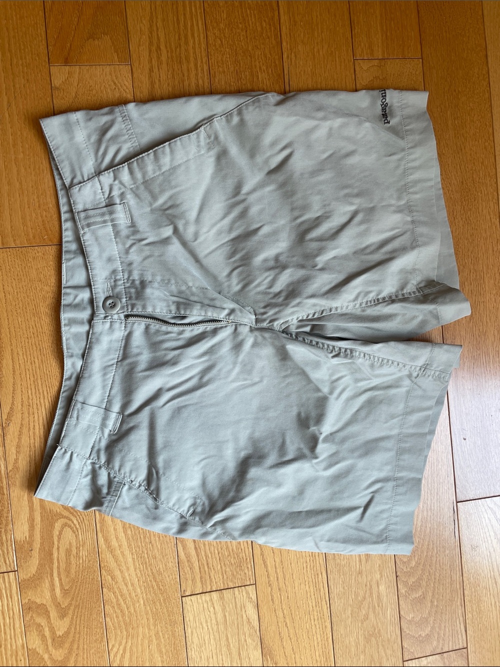Patagonia Women's Flat Front Shorts in Sage Green
